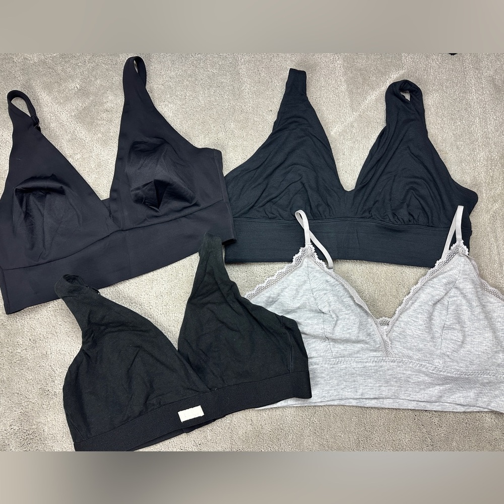 PARADE • OLD NAVY • KINDLY YOURS • AUDEN / LOT OF 4 BRALETTE COMFORT BRAS SZ XL